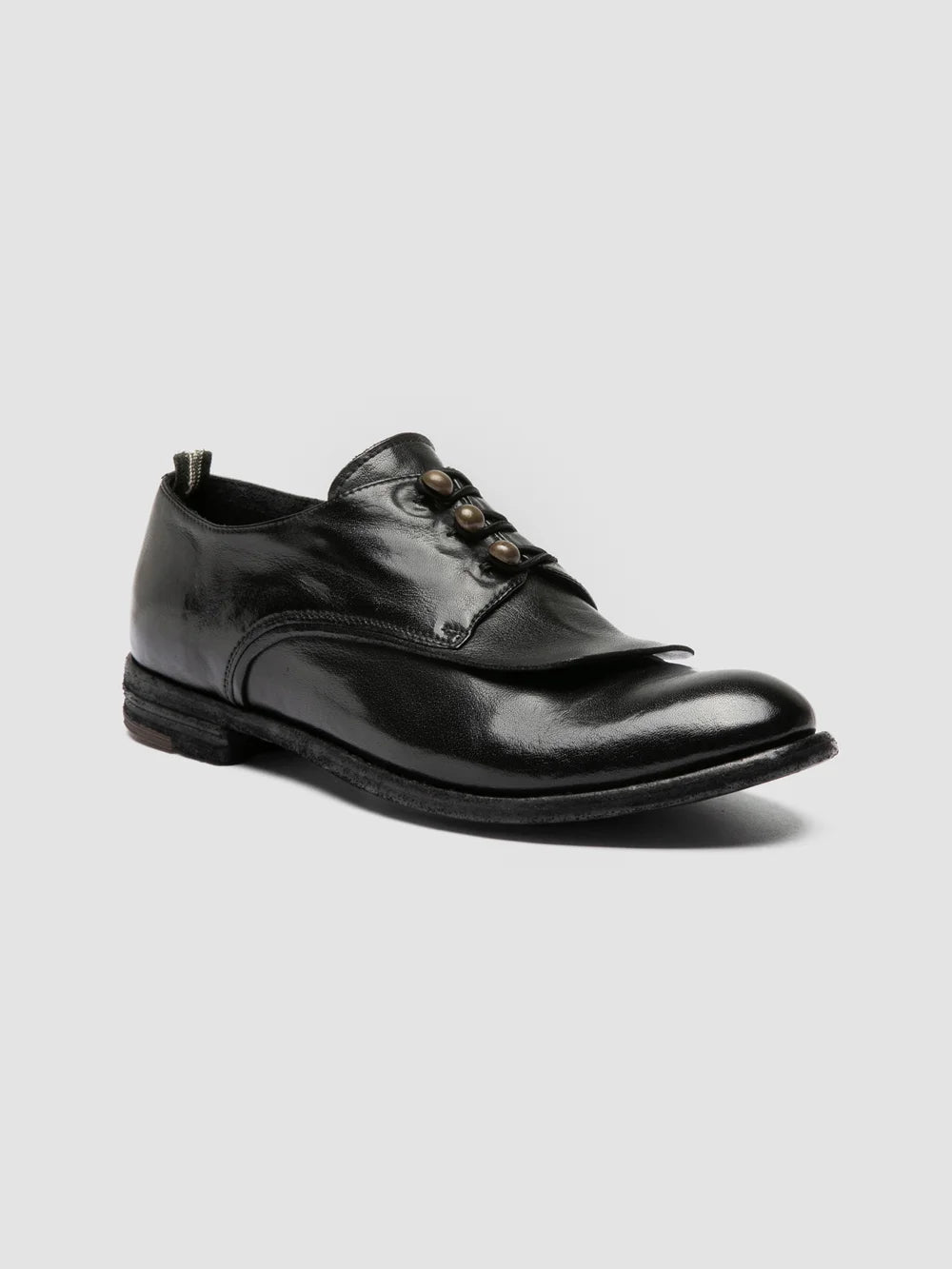 LEXIKON 554 - Scarpe Derby in Pelle Nera - image 3,side view
