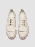 LEXIKON 554 - White Leather Derby Shoes - thumb image 2,side view