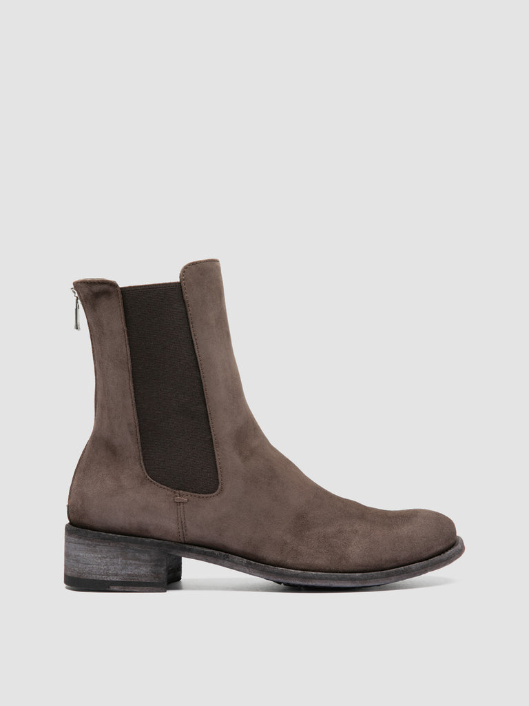 LISON 017 - Brown Suede Chelsea Boots