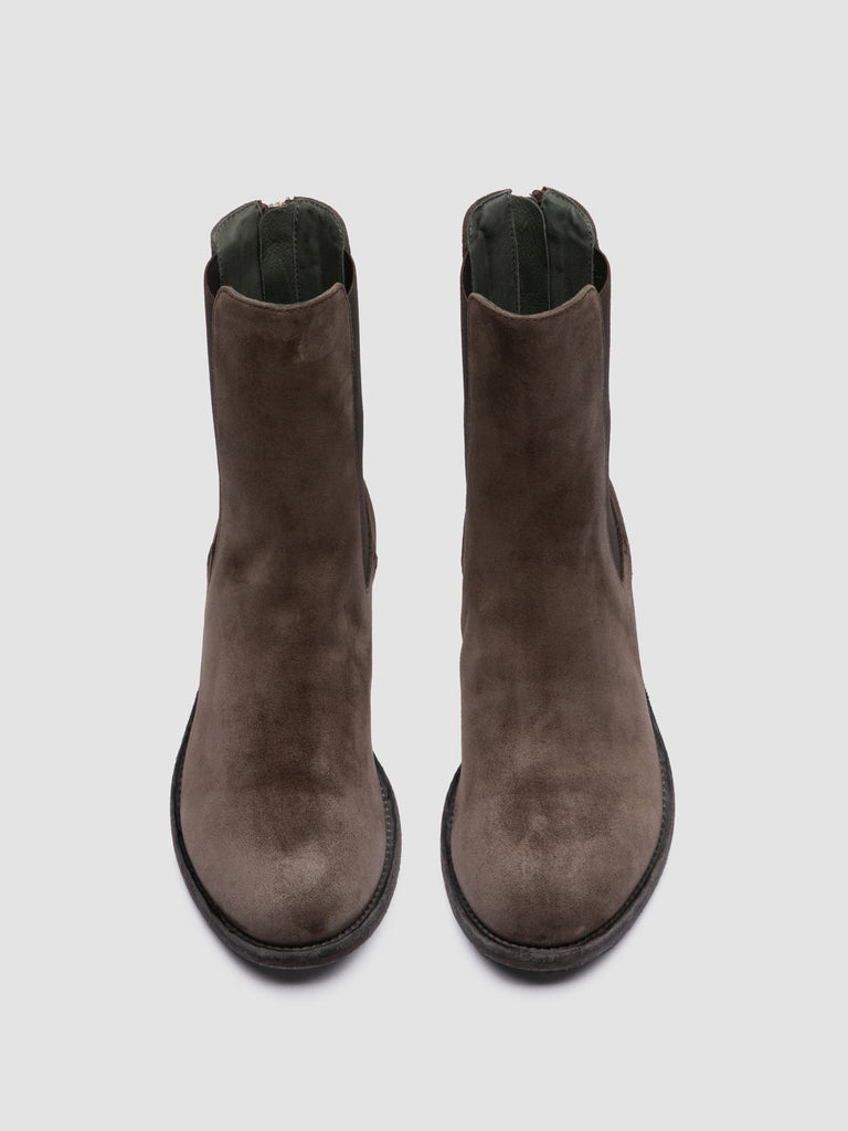 LISON 017 - Brown Suede Chelsea Boots