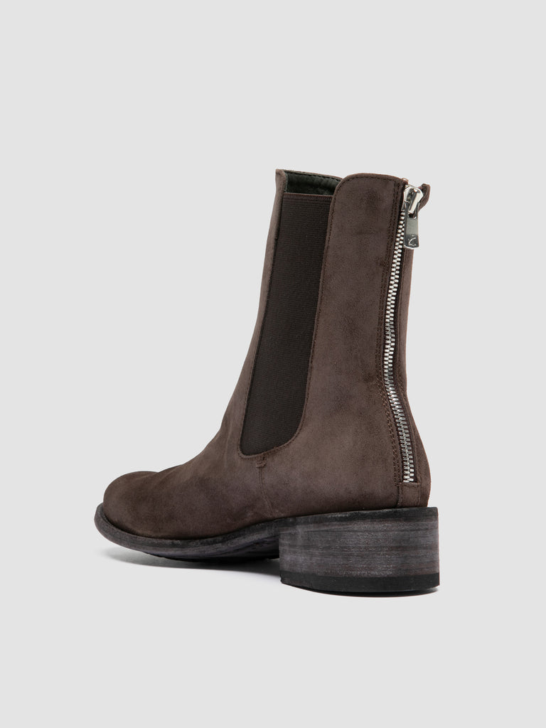 LISON 017 - Brown Suede Chelsea Boots