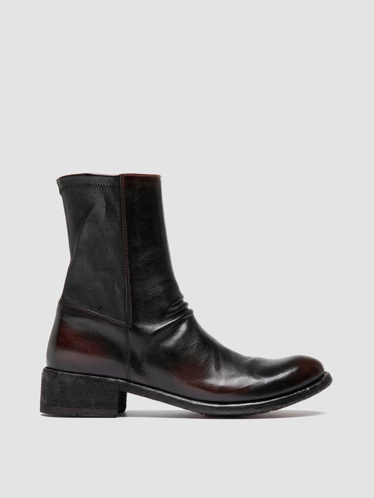 LISON 041 - Stivaletti in Pelle  Bordeaux