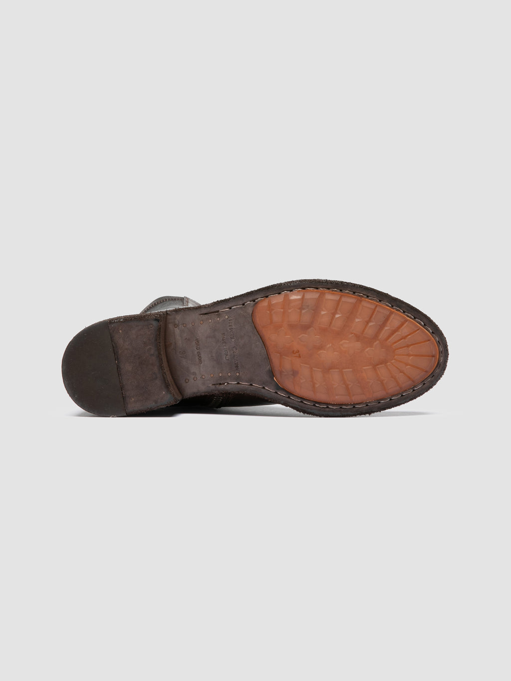 LISON 041 - Brown Leather Zipped Boots - image 5,side view