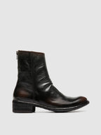 LISON 069 - Stivali con Zip in Pelle Nera