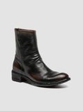 LISON 069 - Stivali con Zip in Pelle Nera - thumb image 3,side view