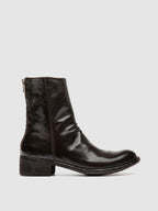 LISON 069 - Stivali con Zip in Pelle Marrone
