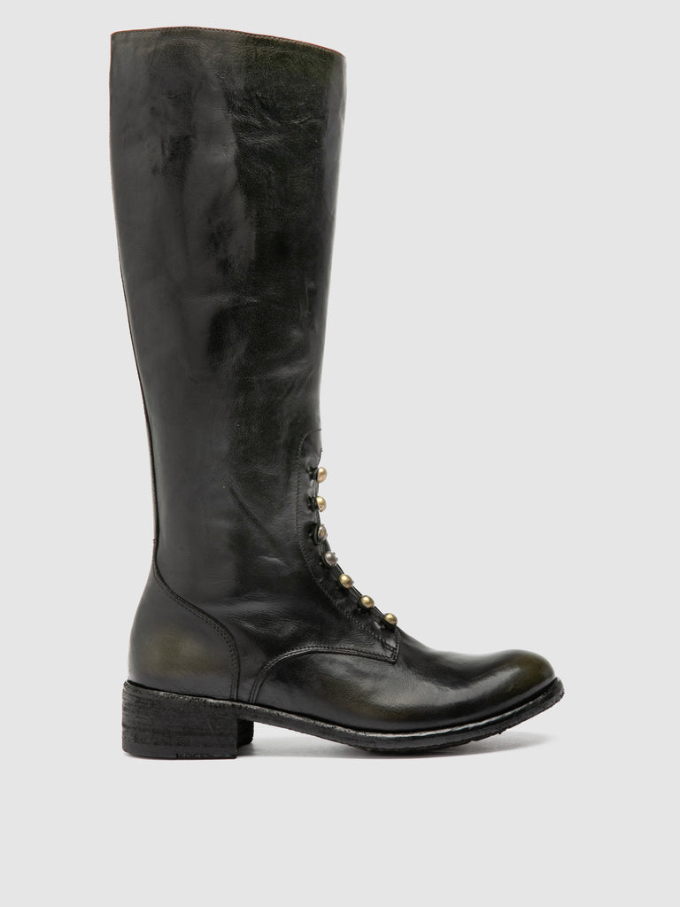 LISON 070 - Brown Leather Zip Boots