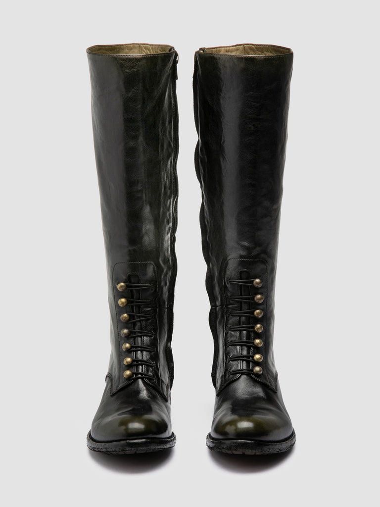 LISON 070 - Brown Leather Zip Boots