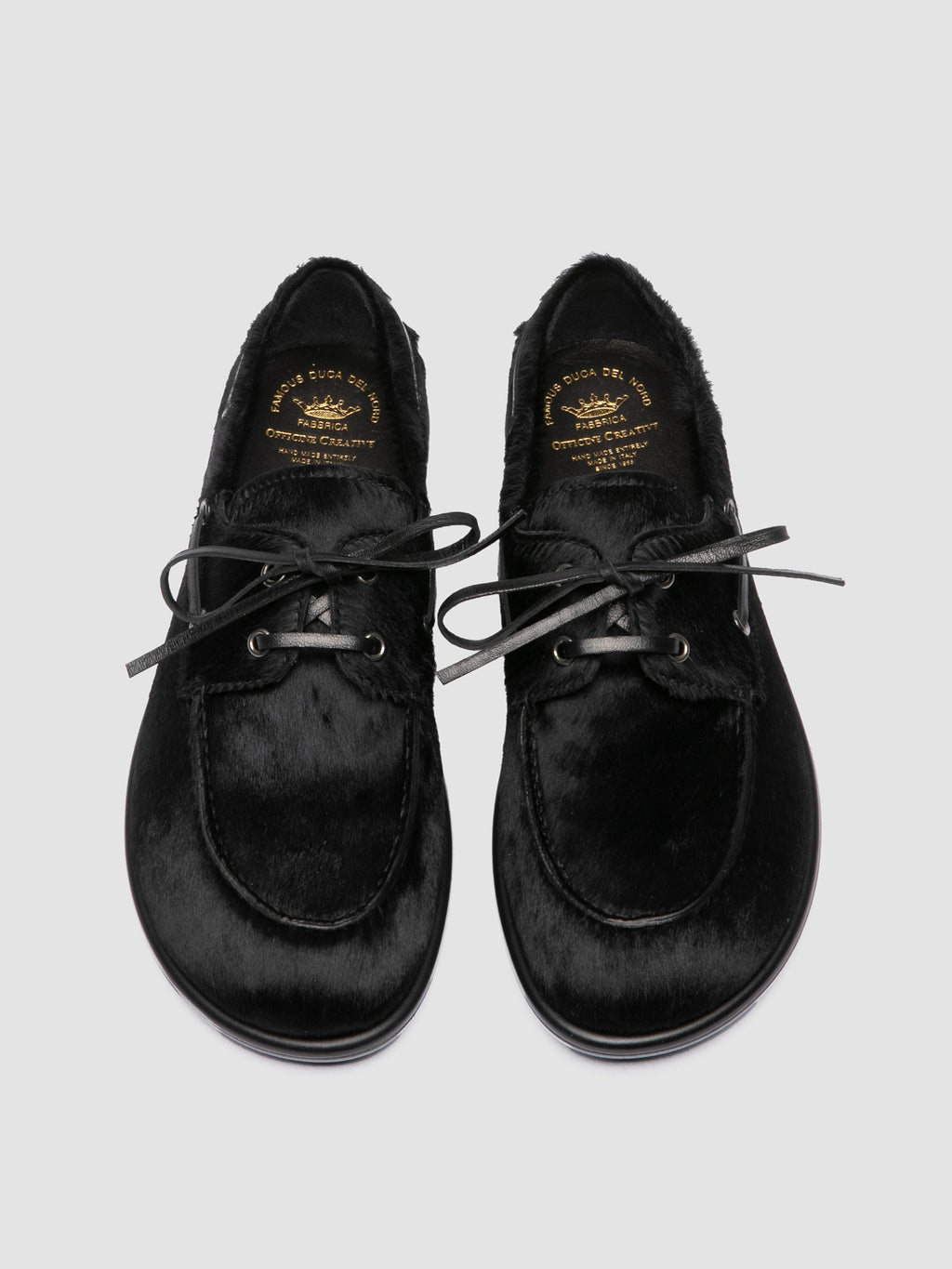 LOVE 101 - Scarpe da Barca in Pelle Nera - image 2,side view