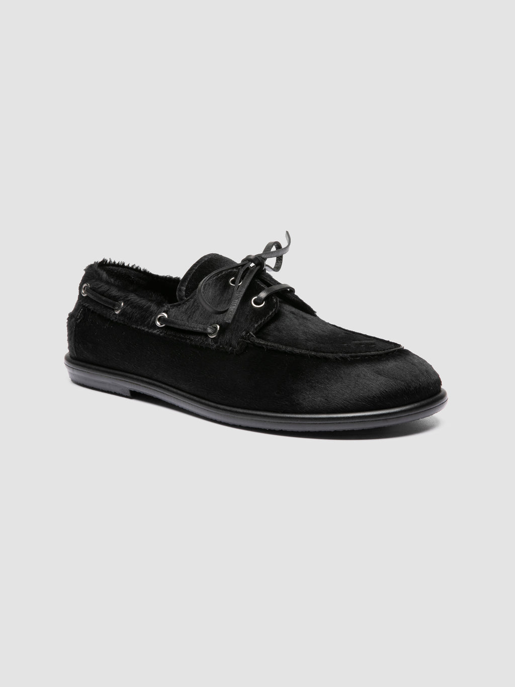 LOVE 101 - Scarpe da Barca in Pelle Nera - image 3,side view