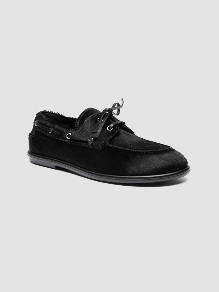LOVE 101 - Scarpe da Barca in Pelle Nera