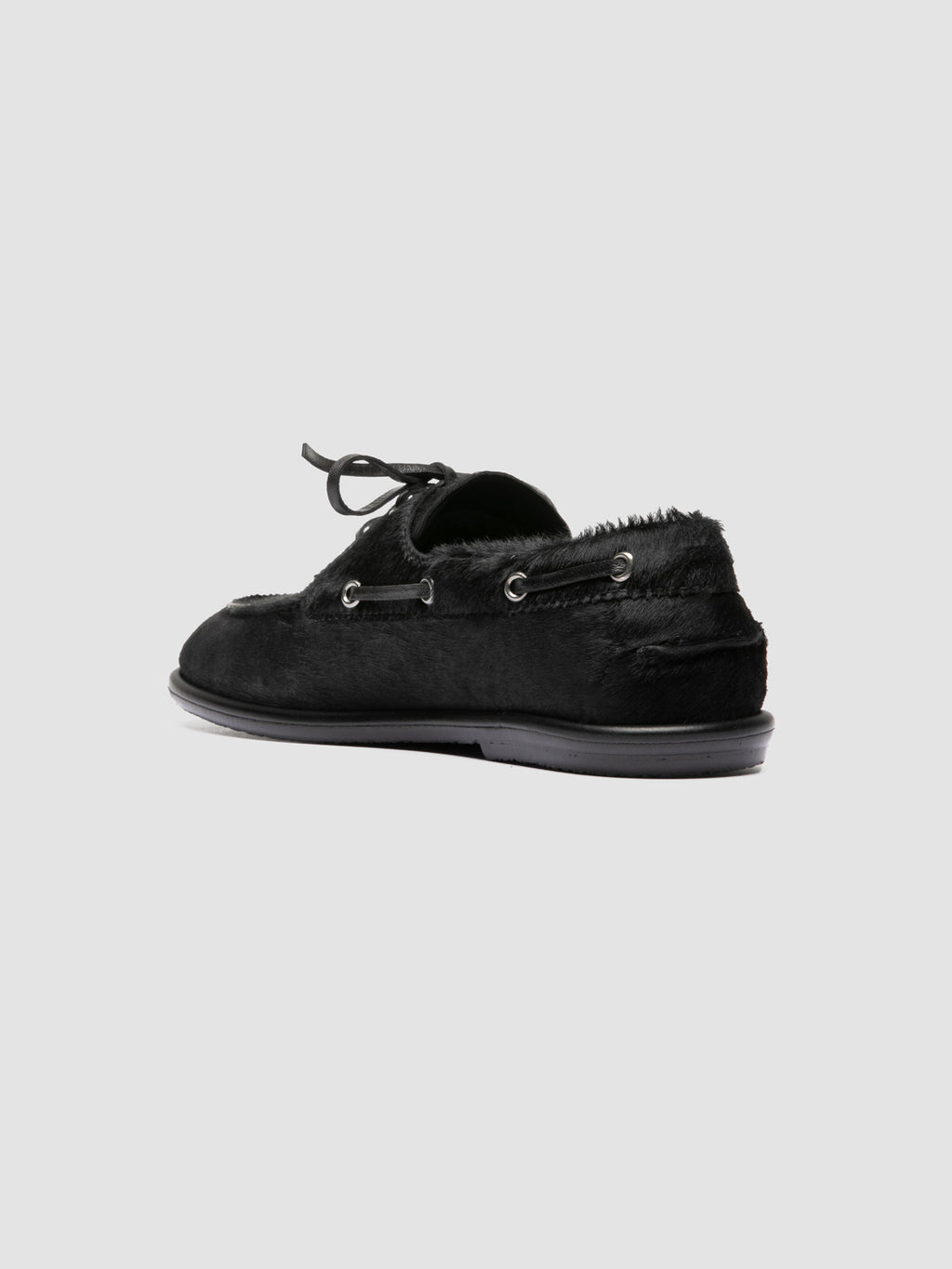 LOVE 101 - Scarpe da Barca in Pelle Nera - image 4,side view