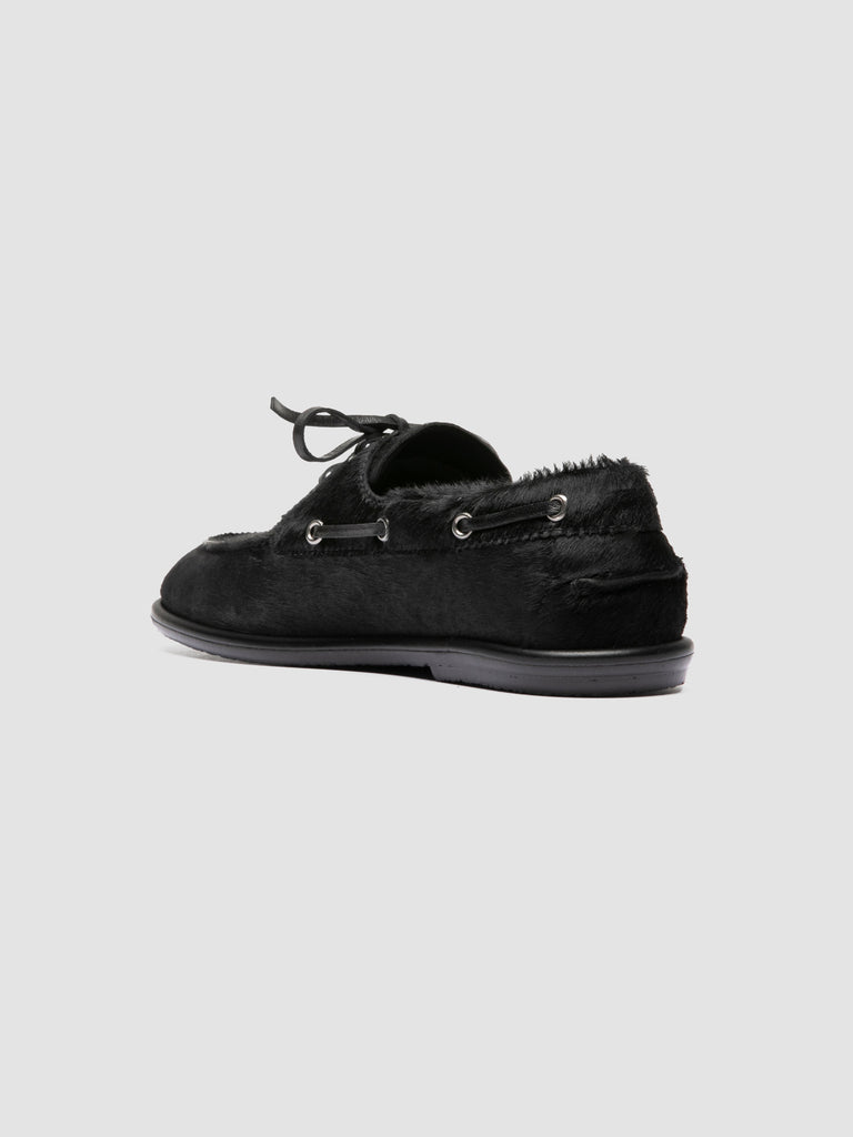 LOVE 101 - Scarpe da Barca in Pelle Nera