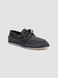 LOVE 101 - Scarpe da Barca in Pelle Scamosciata Blu - thumb image 3,side view