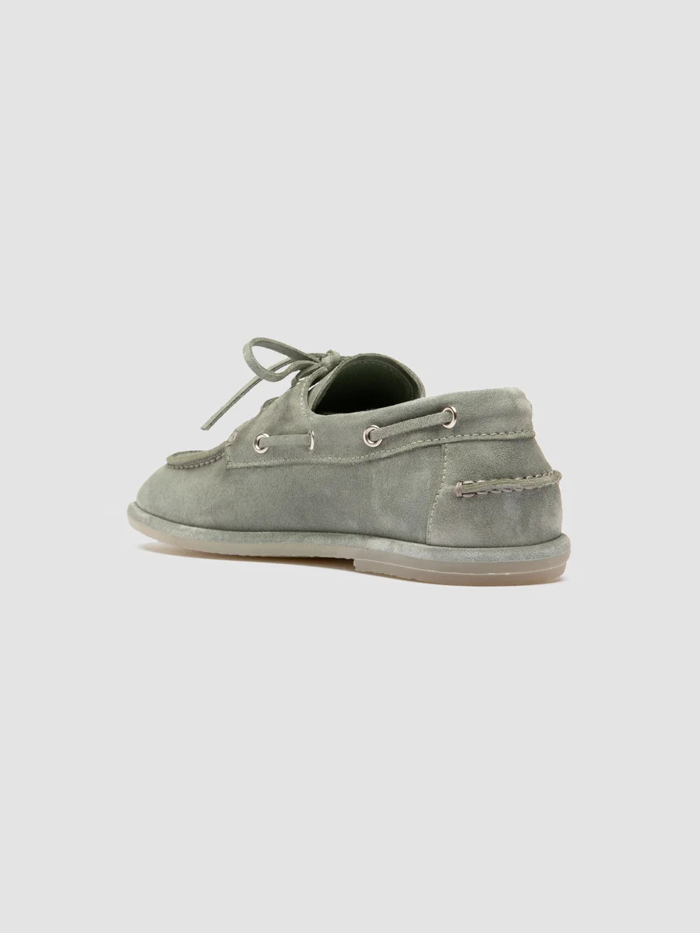 LOVE 101 - Green Suede Boat Shoes - image 4,side view