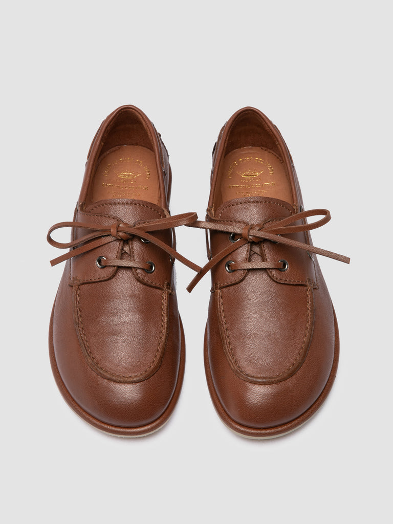 LOVE 101 - Scarpe da Barca in Pelle Marrone