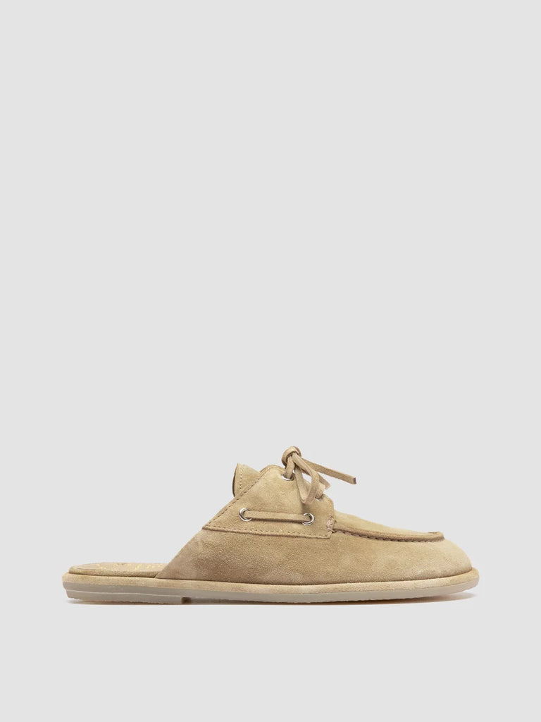 LOVE 106 - Sandali Mule in Pelle Scamosciata Beige