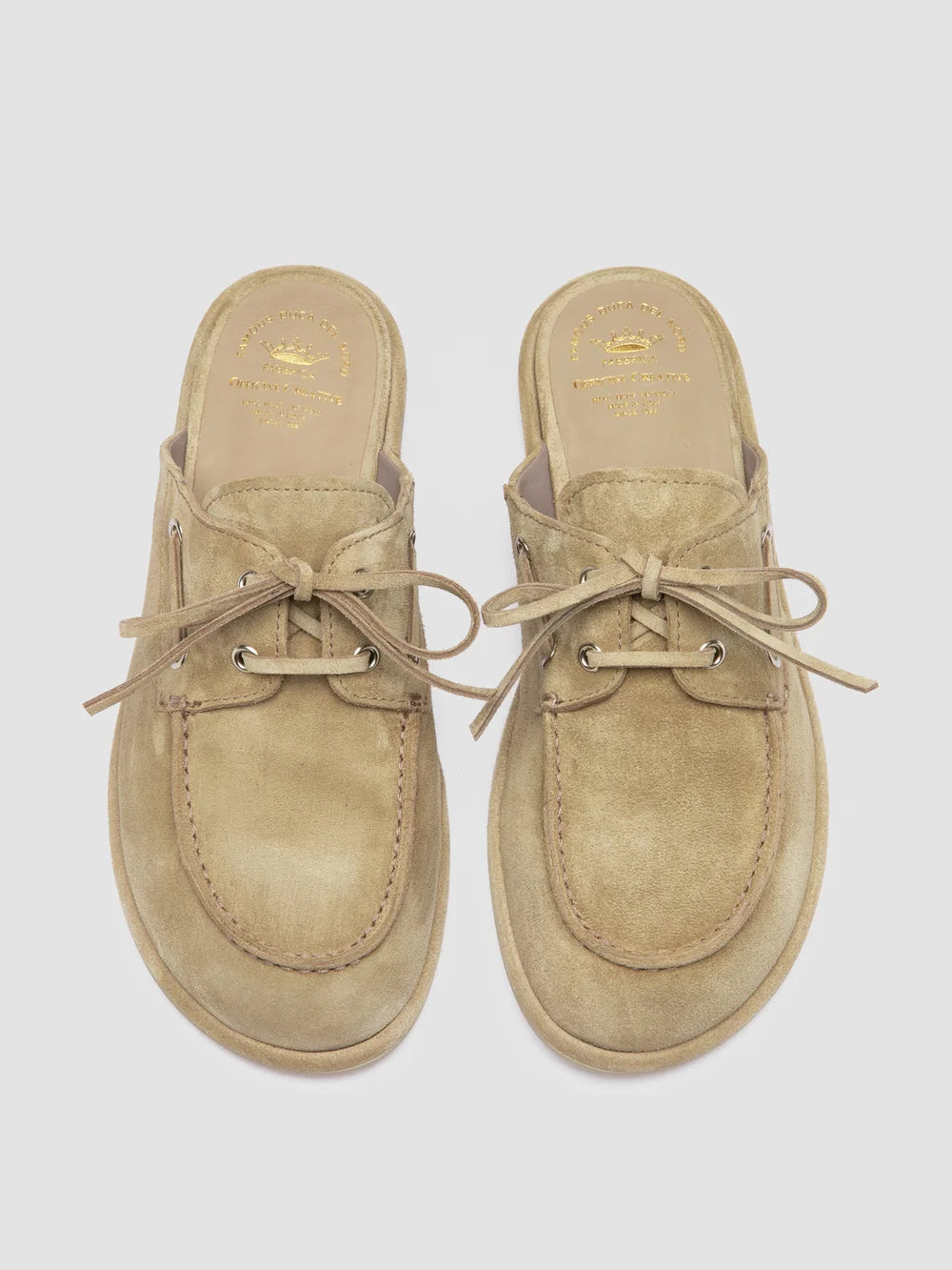 LOVE 106 - Sandali Mule in Pelle Scamosciata Beige - image 2