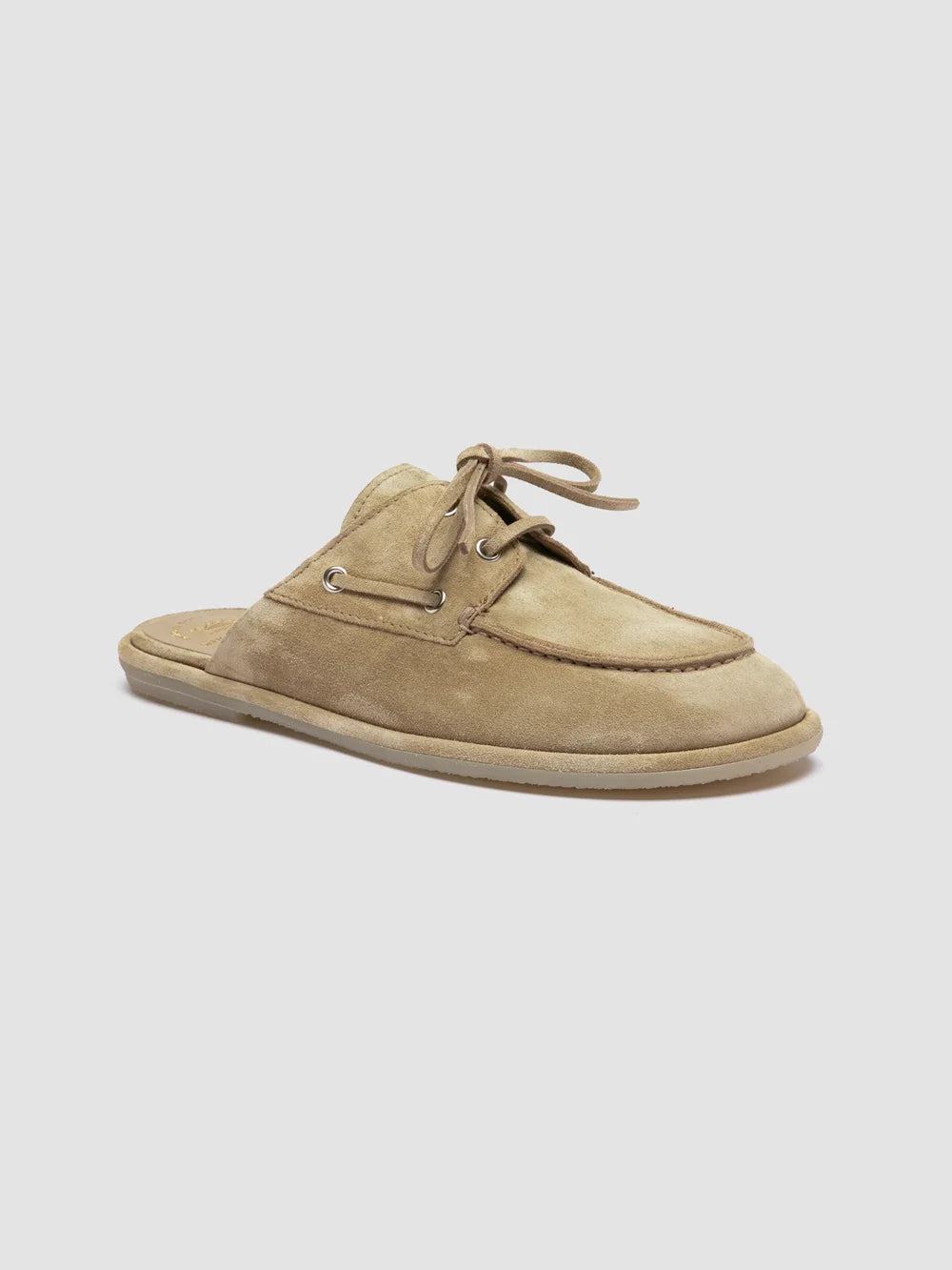 LOVE 106 - Sandali Mule in Pelle Scamosciata Beige - image 3