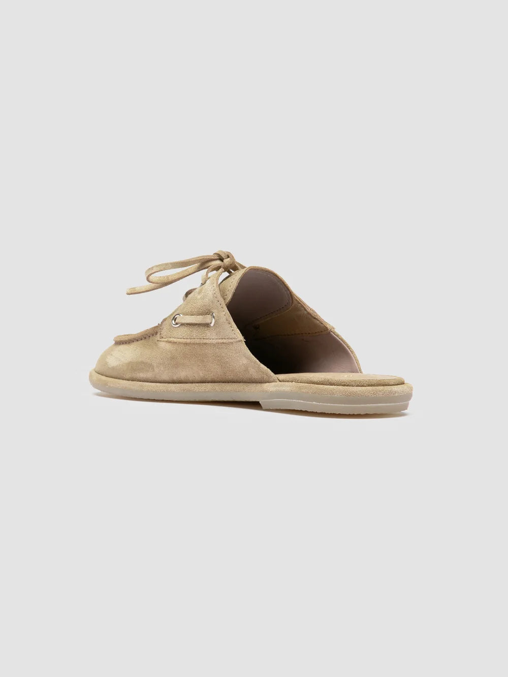 LOVE 106 - Sandali Mule in Pelle Scamosciata Beige - image 4
