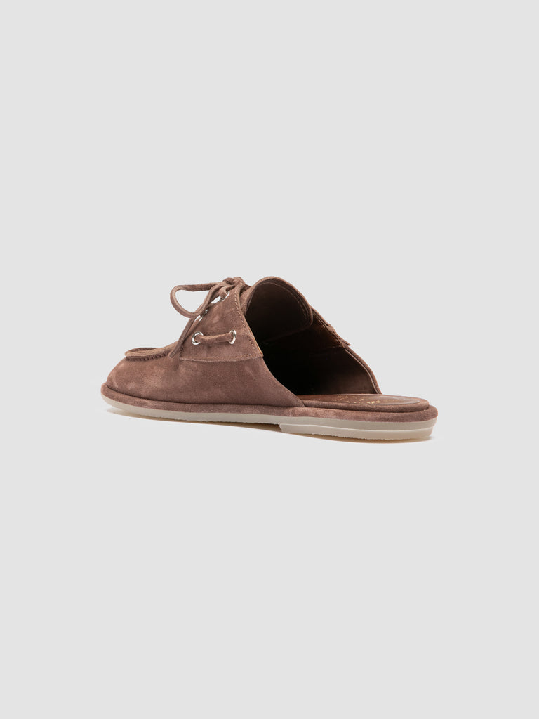 LOVE 106 - Sandali Mule in Pelle Scamosciata Marrone