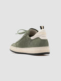 MAGIC 102 - Green Leather Low Top Sneakers - thumb image 4,side view