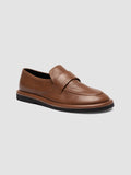 MARJORY 103 - Mocassini Penny in Pelle Marrone - thumb image 3,side view
