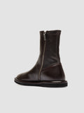 MARJORY 106 - Stivali con Zip in Pelle Marrone - thumb image 4,side view