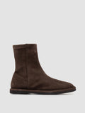 MARJORY 106 - Stivali con Zip in Pelle Scamosciata Marrone - thumb image 1,side view