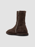 MARJORY 106 - Stivali con Zip in Pelle Scamosciata Marrone - thumb image 4,side view