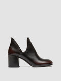 MAYREED 003 - Dark Brown Leather Pull On Boots - thumb image 1,side view