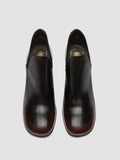 MAYREED 003 - Dark Brown Leather Pull On Boots - thumb image 2,side view