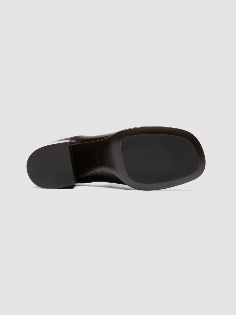 MAYREED 003 - Dark Brown Leather Pull On Boots