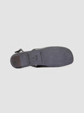 MEREDITH 001 - Black Leather Sling Back Sandals - thumb image 5,side view
