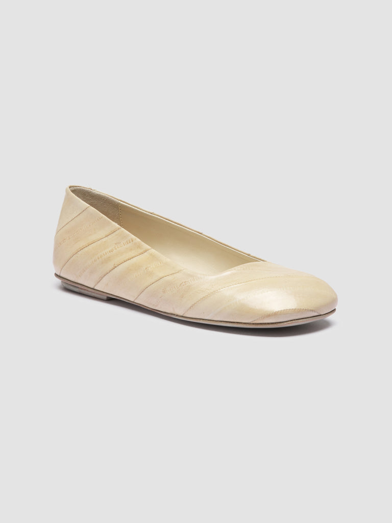 MEREDITH 003 - Ballerine in Pelle Bianca