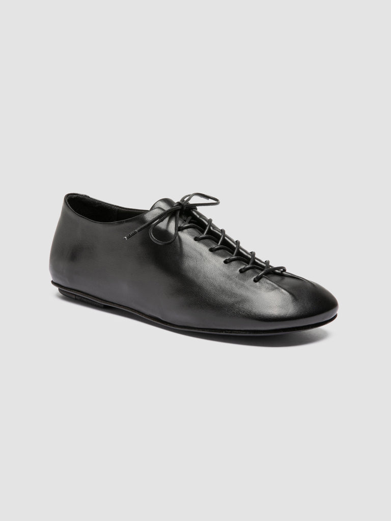 MEREDITH 004 - Scarpe Derby in Pelle Nera