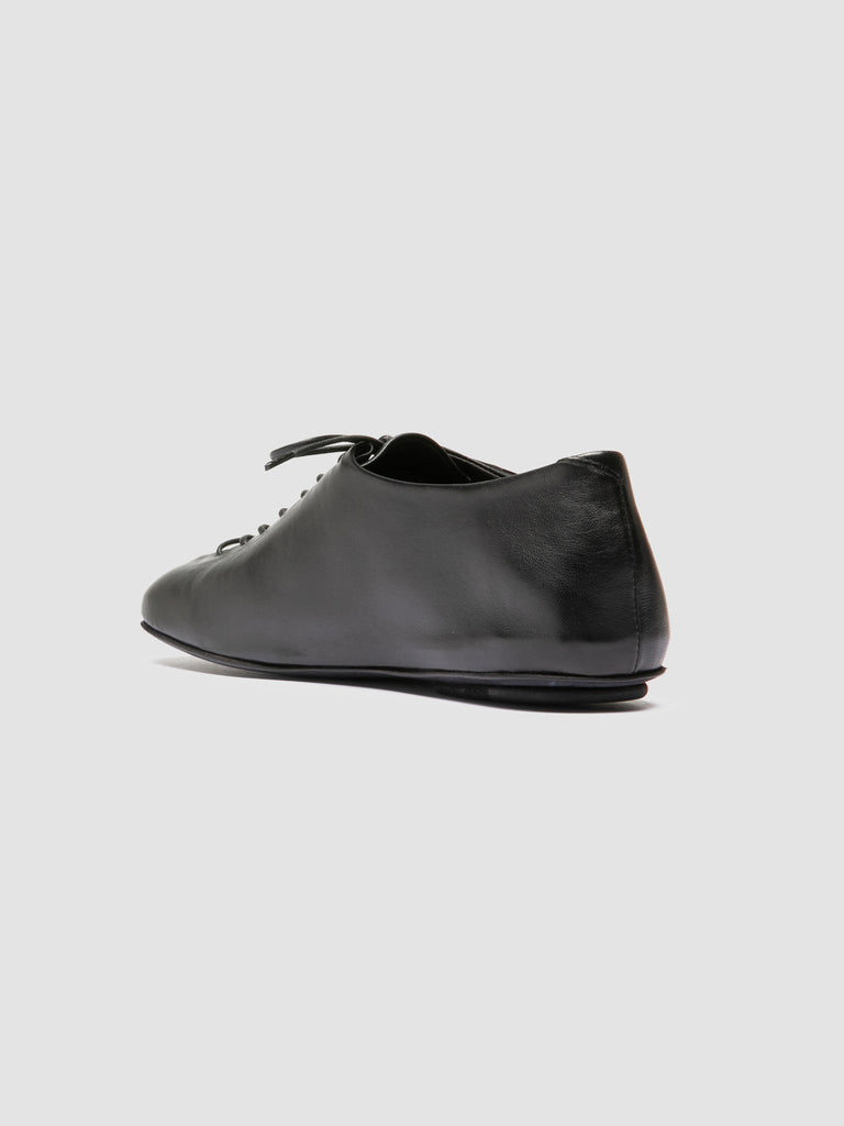MEREDITH 004 - Scarpe Derby in Pelle Nera