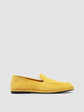 MIENNE 101 - Mocassini in Pelle Scamosciata Gialla - thumb image 1,side view