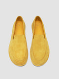 MIENNE 101 - Mocassini in Pelle Scamosciata Gialla - thumb image 2,side view