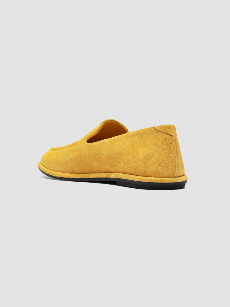 MIENNE 101 - Yellow  Suede Loafers