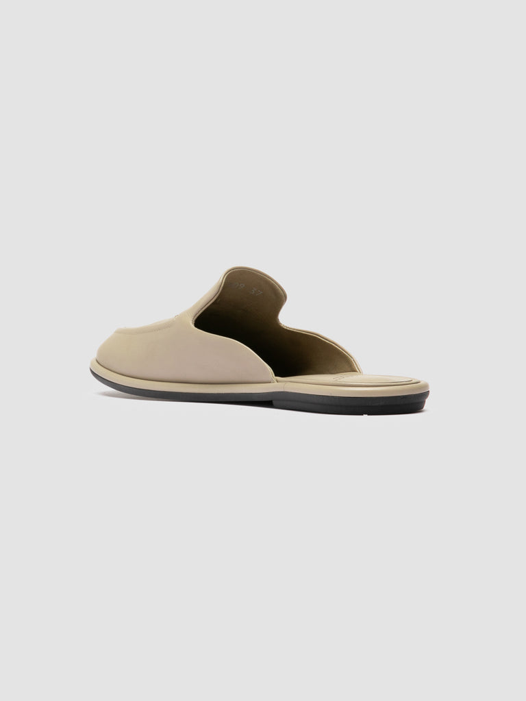 MIENNE 109 - Taupe Leather Mules