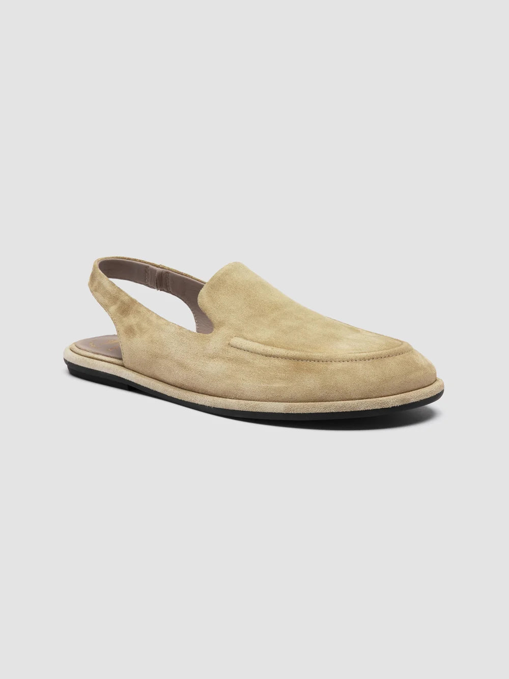 MIENNE 116 - Sandali Slingback in Pelle Scamosciata Marrone - image 3,side view