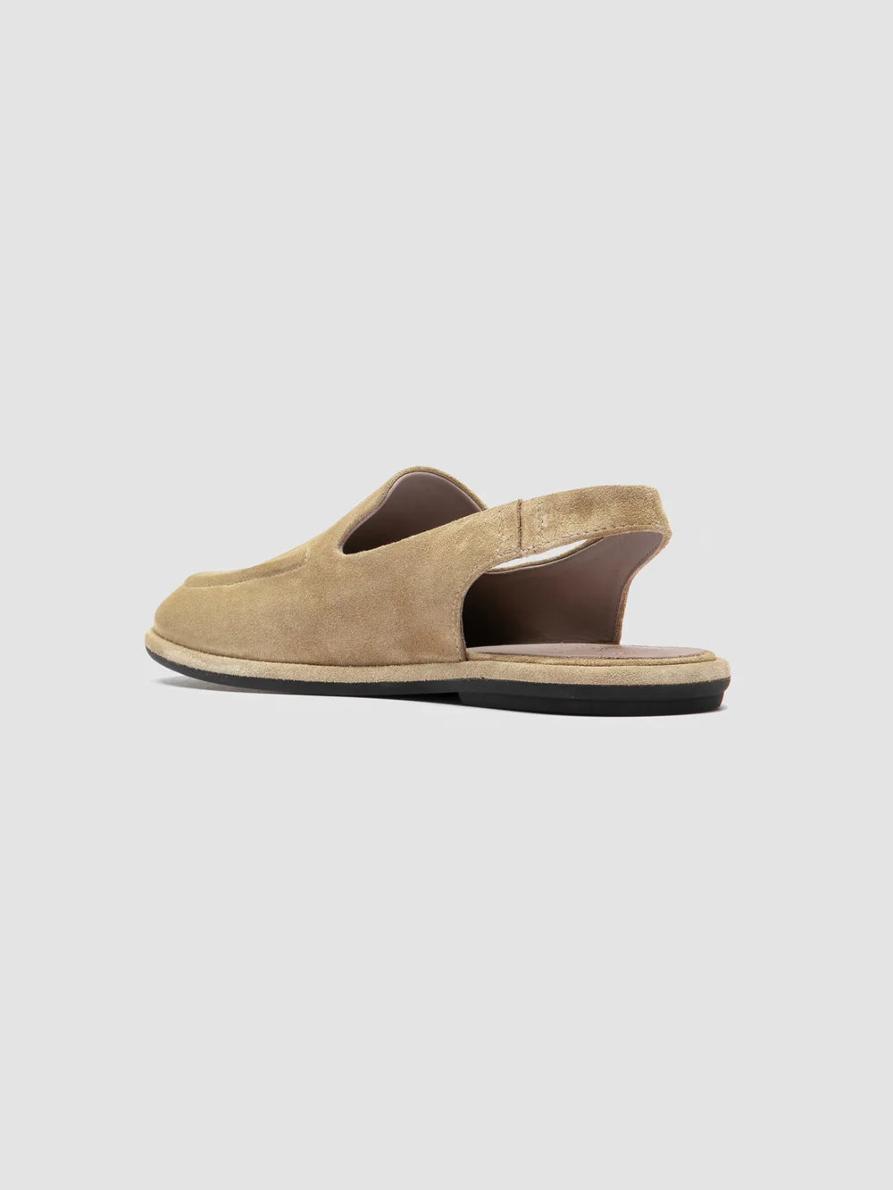 MIENNE 116 - Sandali Slingback in Pelle Scamosciata Marrone - image 4,side view