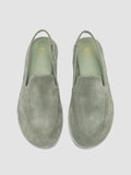 MIENNE 116 - Sandali Slingback in Pelle Scamosciata Verde - thumb image 2,side view