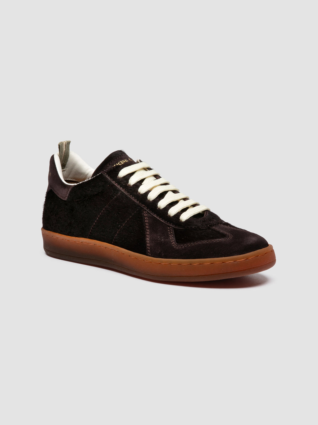 MILITIA 101 - Burgundy Leather Sneakers - image 3,side view