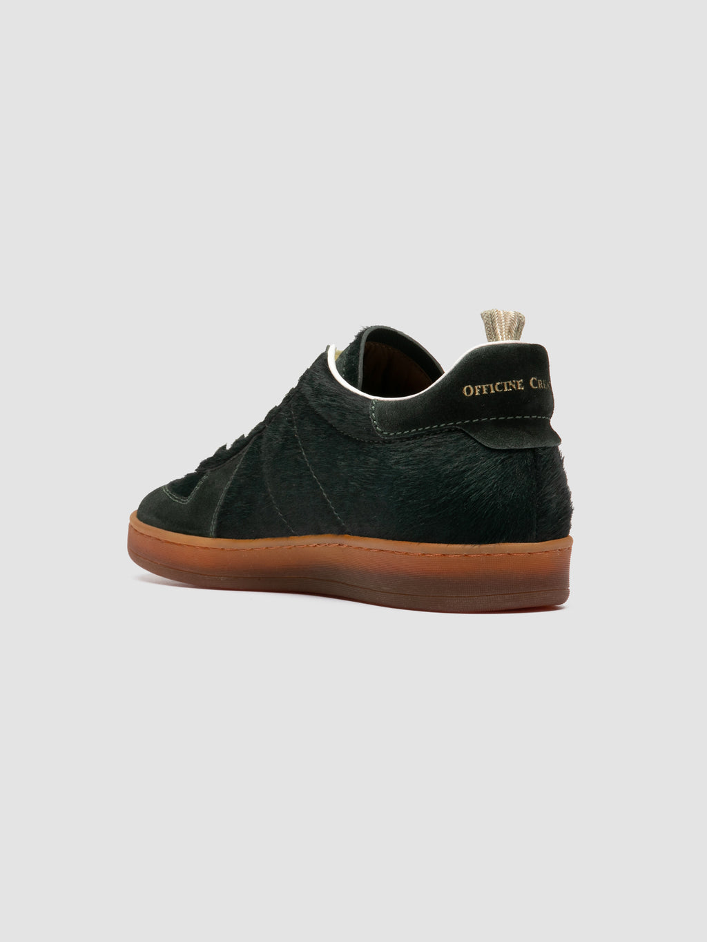 MILITIA 101 - Green Leather Sneakers - image 4,side view