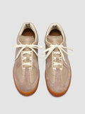MILITIA 102 - Beige Leather and Suede Sneakers - thumb image 2,side view