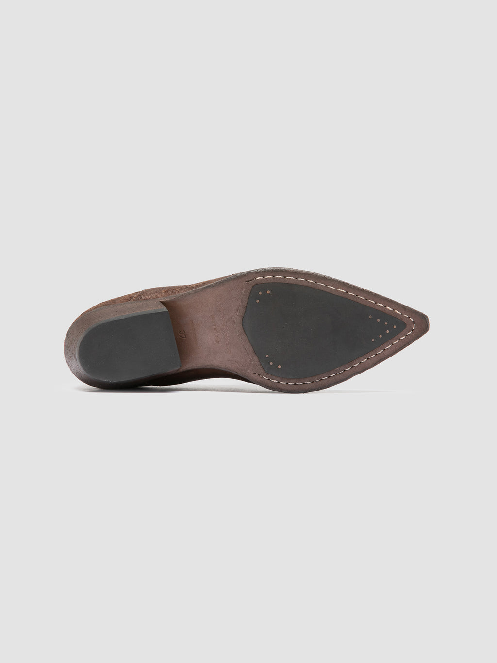 NOELIE DD 111 - Brown Leather Penny Loafers - image 5