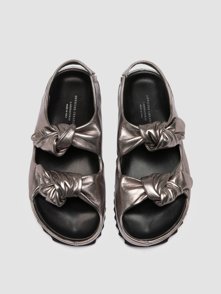 PELAGIE 017 - Gold Leather Sandals