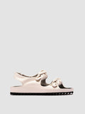 PELAGIE 022 - White Leather Sandals - thumb image 1,side view